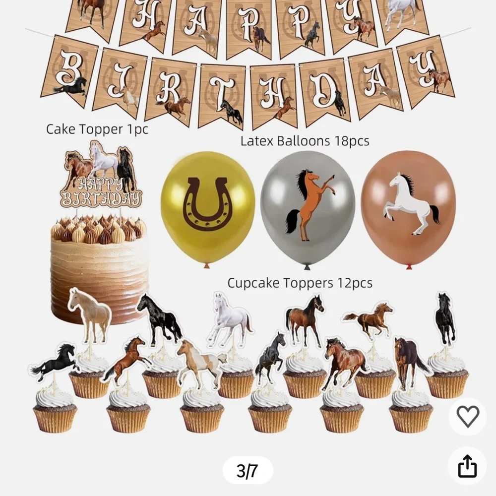 Equestrian Party Decor Set